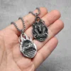 Death Anubis Necklaces Egyptian Myth Pendants 316L Stainless Steel Men Chain Punk Rock Rap for Male Jewelry Gift Dropshipping 3