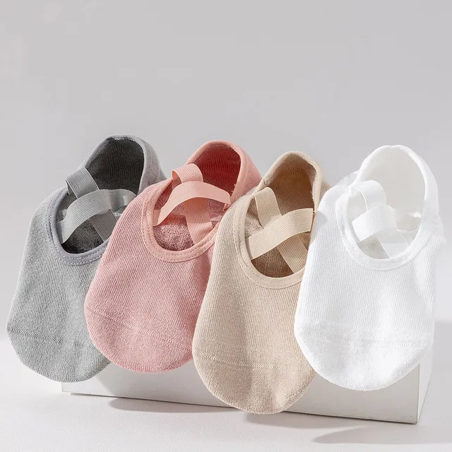 Yoga Pivot Barre Socks Women Cotton Terry Silicone Non-slip Grip Pilates Sock 3