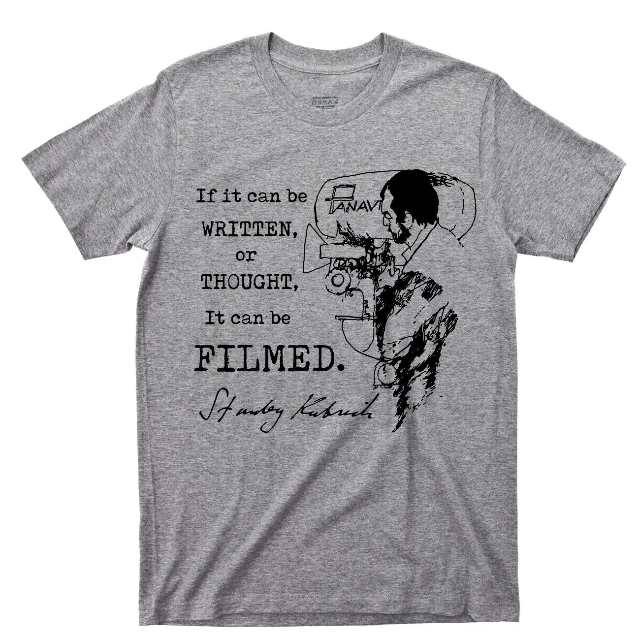 Stanley Kubrick T Shirt Famosa Citazione Scritta Film Film Film Film Dvd Blu Ray Maniche Lunghe O Corte