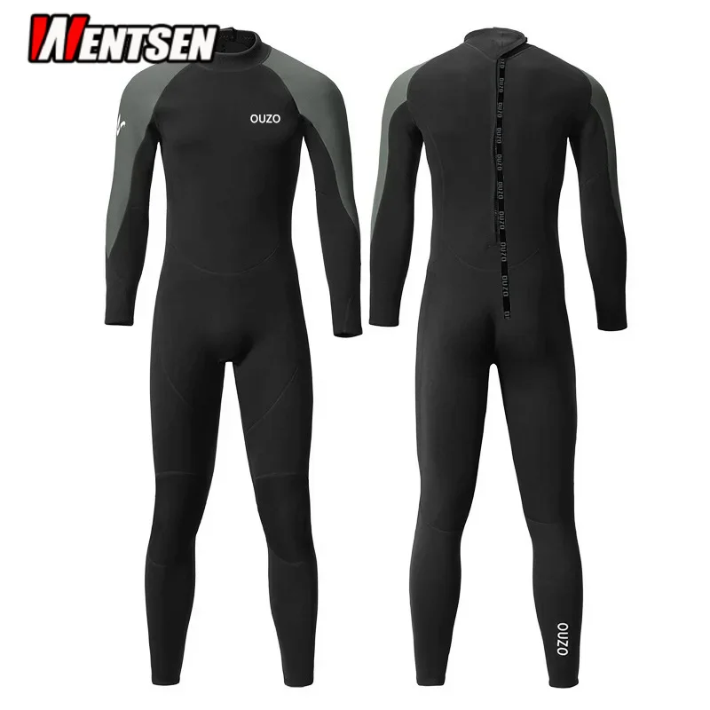 1.5mm Diving Suit Long Sleeve One-Piece Diving Suit Men's Keep Warm Sun Block Winter Swimsuit Surfing Suit Dive Skin Factory