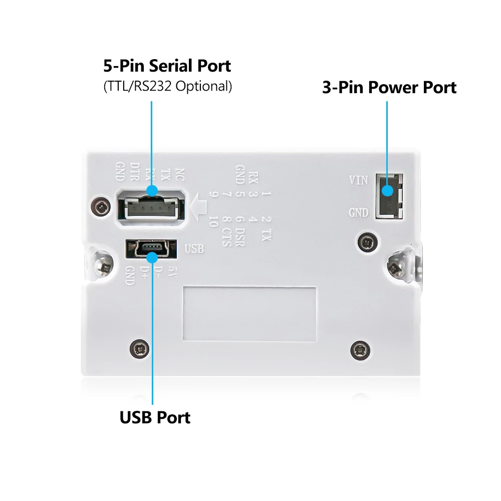 Description Picture 5 of itemGOOJPRT QR204 58mm Embedded Printer RS232 / TTL USB Interface Receipt Thermal Printer Panel ESC/POS