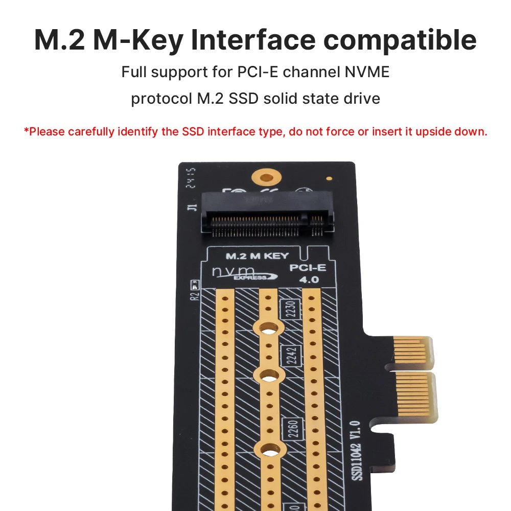 High-Speed M.2 NVMe to PCIe 4.0 Adapter Expansion Card