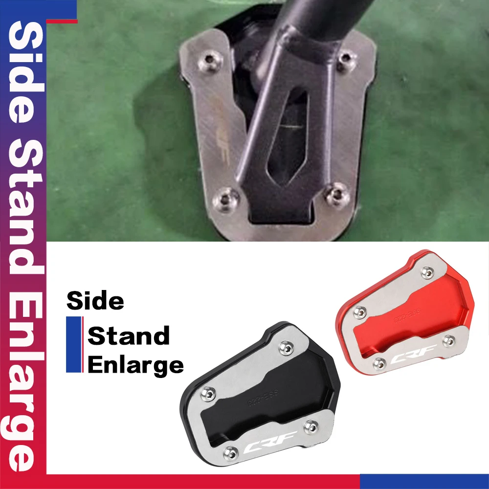 

New For Honda CRF300L Rally CRF300 L CRF 300L 2021-2023 Motorcycle Aluminum Accessories Kickstand Foot Side Stand Extension Pad