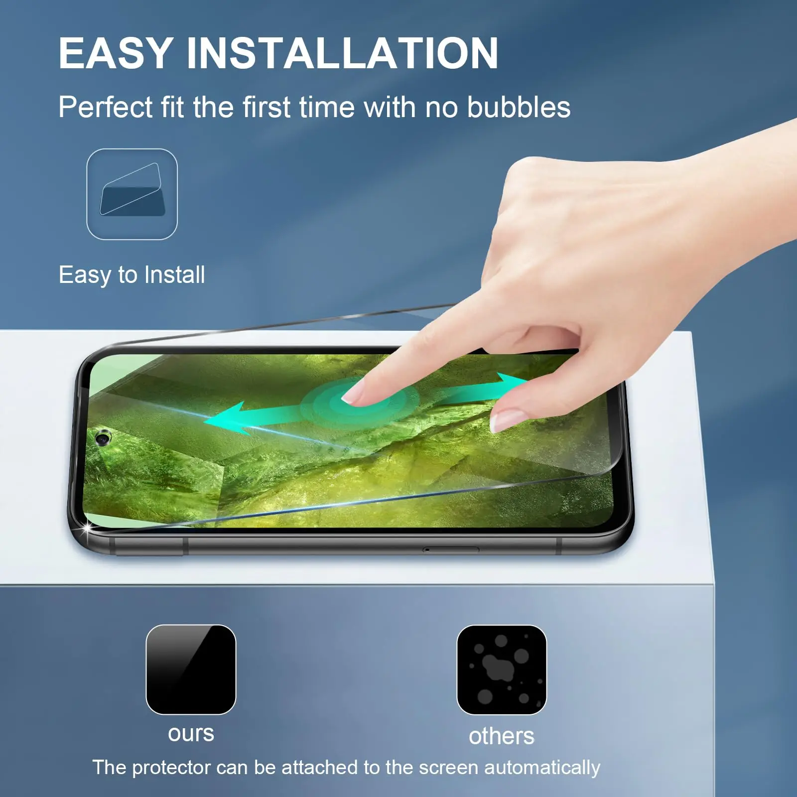 Premium Tempered Glass Screen Protector - Crystal Clear HD, Anti-Scratch, 9H Hardness