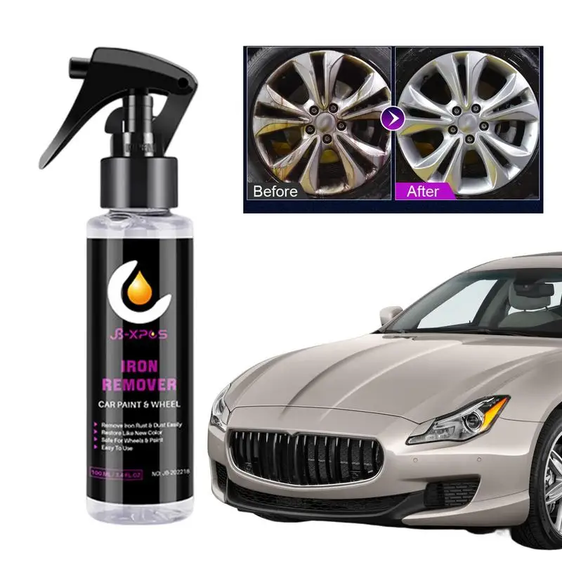 

Car iron powder remover auto wheel rim metal rust prevention agent car rust removing spray auto rim rust detailing agent