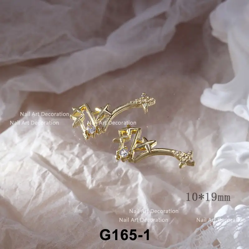 10 teile/los Rose Einhorn Wolke Engel Quaste Kette Zirkon Kristalle Nail Art Schmuck Dekorationen Nägel Zubehör Charms Lieferungen – Detail 11
