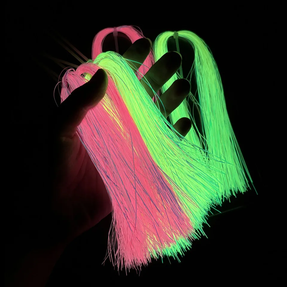 Fly Tying Tinsel 5 Packs Mixed Color Holographic Flashabou Tinsel For Fly Tying - 0.3mm X 30cm, About 1500 Strands (Tigofly) Fly Tying Material