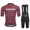 Sram Team Cycling Jersey Sets Summer Bicycle Short Sleeve Breathable Men's MTB Bike Clothing Maillot Ropa Ciclismo Uniform Suits 1