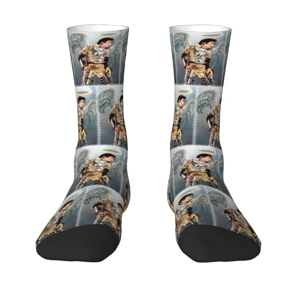 Michael Jackson Musicians Singers Dancers Socks Harajuku Stockings All Season Long Socks Accessories for Unisex Christmas Gifts