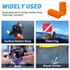 150ft Professional Scubas Dive Reel/Finger Spool Line Snorkeling Spearfishing Cord Rope Scubas Diving Reel Line Enduring 6