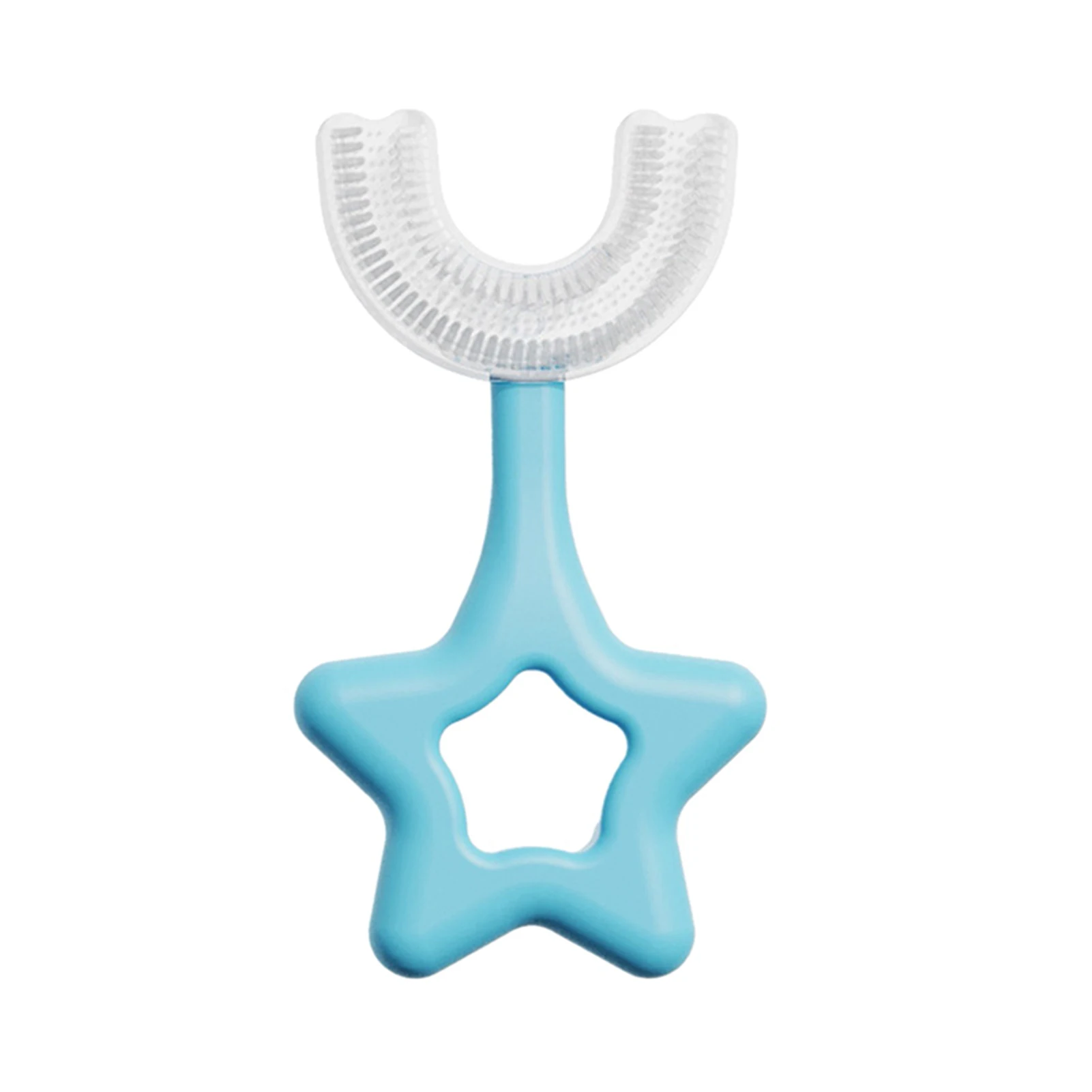

Soft Silicone Toothbrush For Kid 360 Degree Cleaning U-Shaped Teeth Brush Papanicolaou Training Toothbrush For Toddler