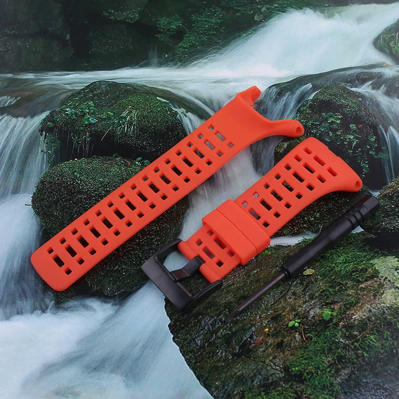 Men's Outdoor Waterproof Rubber Watch Strap Replacement - Silicone Wristband