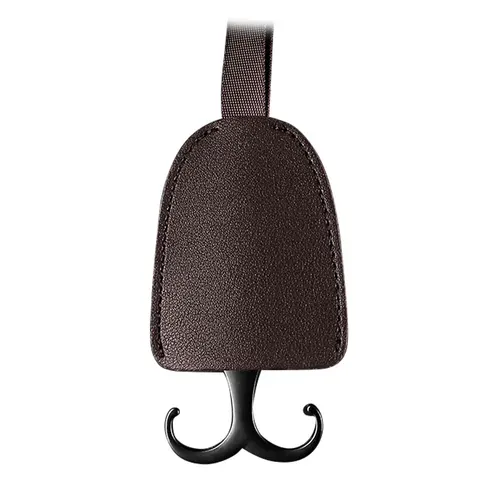 Car Seat Headrest Hooks PU Leather Hanging Storage Hook 15kg Load-Bearing Organizer Hidden Hook Interior Accessories