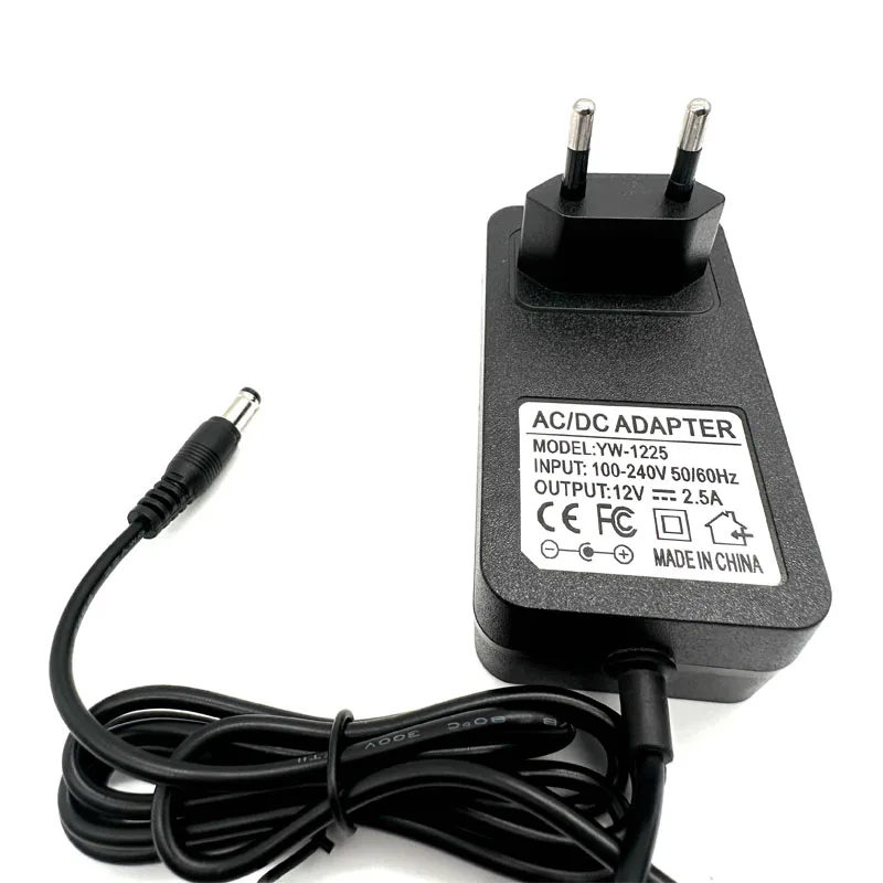 12V 2.5A Power Adapter 2500mA Power Supply Charger For 12V Analog DVR NVR HVR CCTV Monitor Security Camera/RGB LED Strip Lights