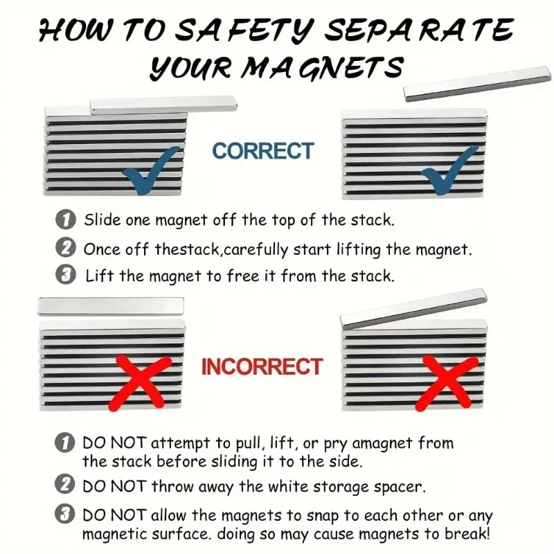 20x5x2 Small Rectangular Magnet Refrigerator Kitchen Multi-purpose Magnet Handmade Convenient  and  Practical  Portable