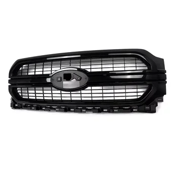 Grilles For Ford F-150 Front Grille For F150 2021 2022 2023 Limited Style Front Bumper Grille Assembly UM Agate Black Magickit