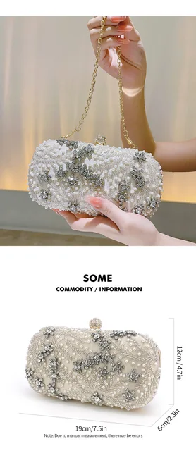 Borsa Pochette A Mano Bianca Borsa Donna Firmata Borsa A Mano