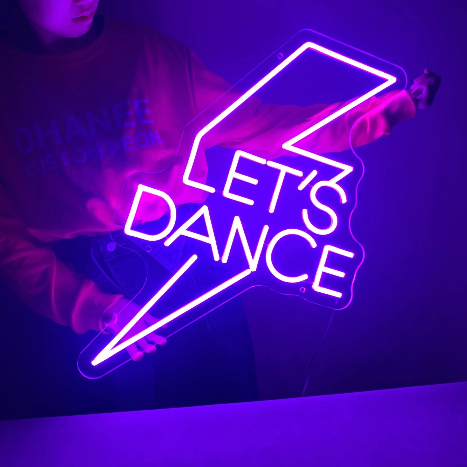 Let's Dance Personalized Gifts Handmade Real Glass Neon 