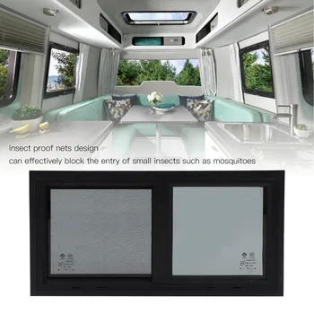 RV Window Insect Horizontal Vertical Slid with Privacy Screen Insect Nets for 550x260mm Window Size Campervan Accessories 6