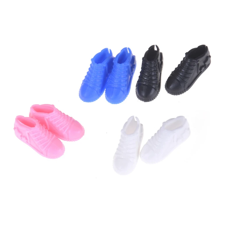 4 Paires De Chaussures Miniatures Pour Poupée 30cm (11.5") - Accessoires Maison De Poupée