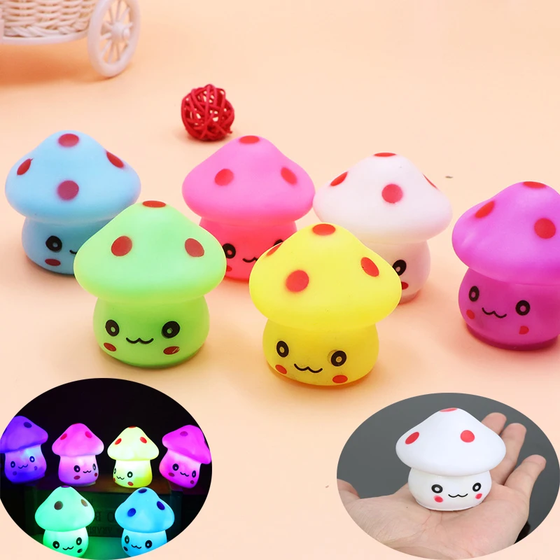 

20Pcs Portable Mushroom Shaped LED Lamp Night Light Nightlight Lamp for Baby Room Living Room