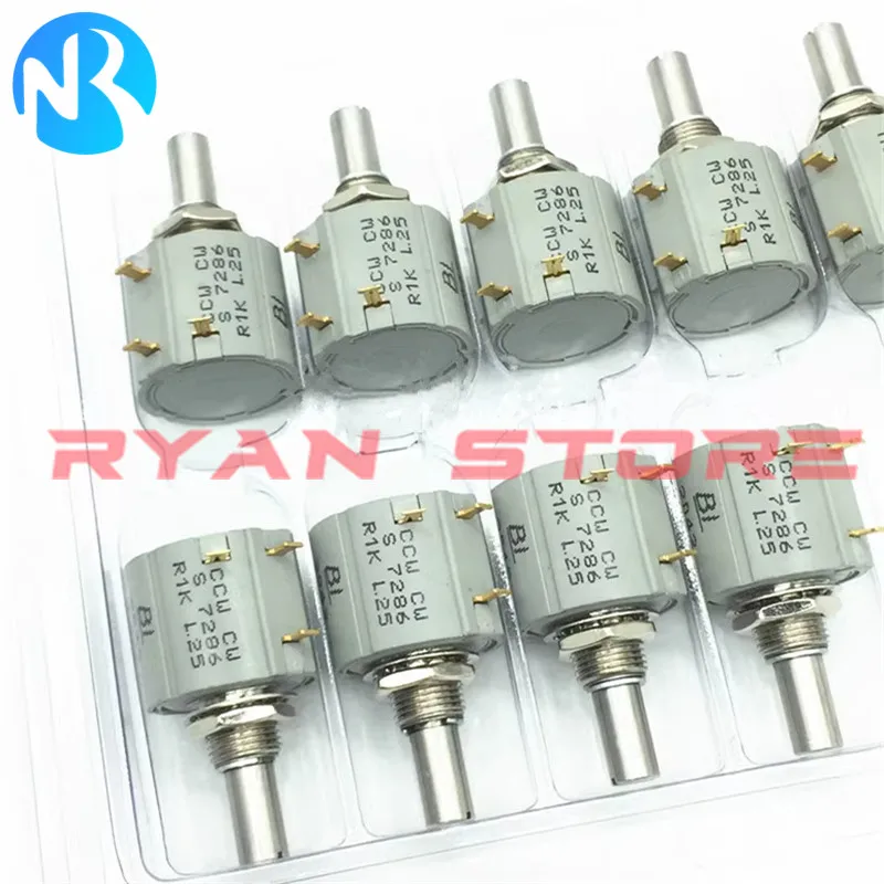 1PCS Multi-coil Wire Wound Potentiometer 7286 R1K R2K R5K