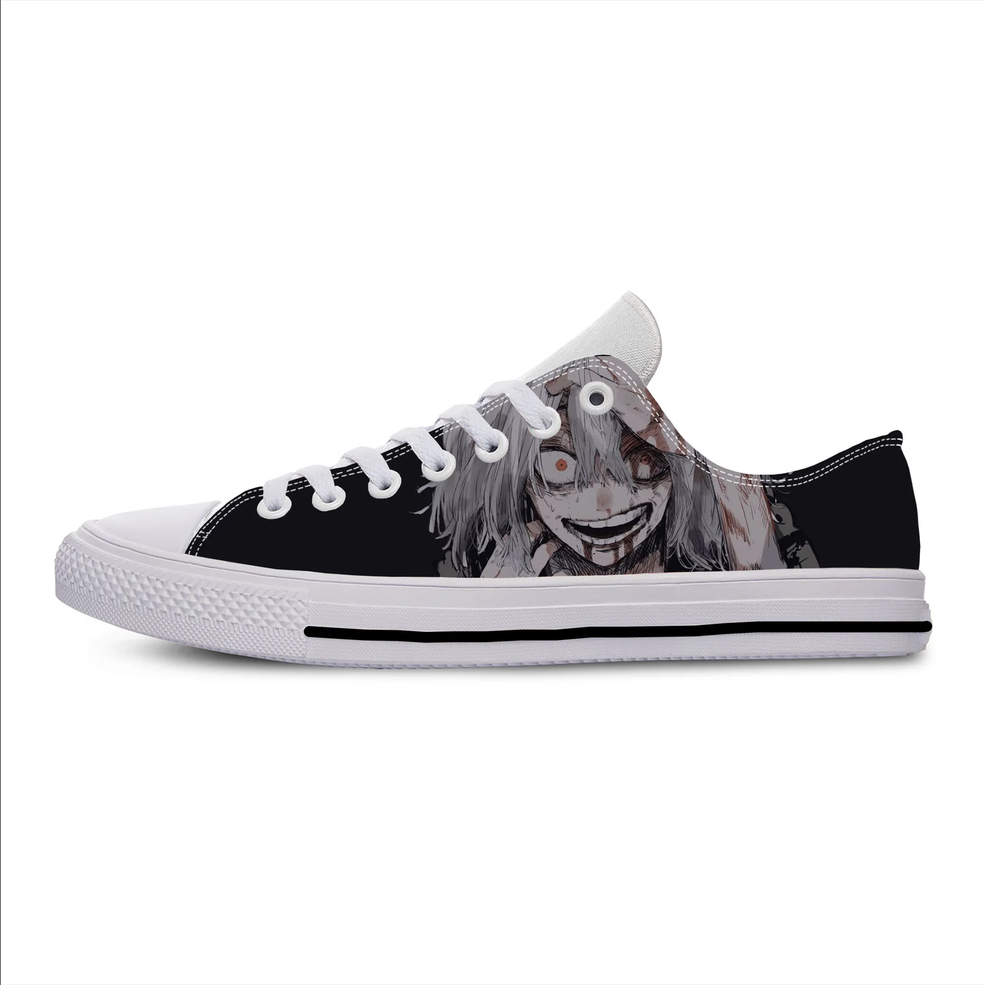 

Japanese Anime My Hero Academia Shigaraki Tomura Casual Cloth Shoes Low Top Breathable Lightweight 3D Print Men Women Sneakers