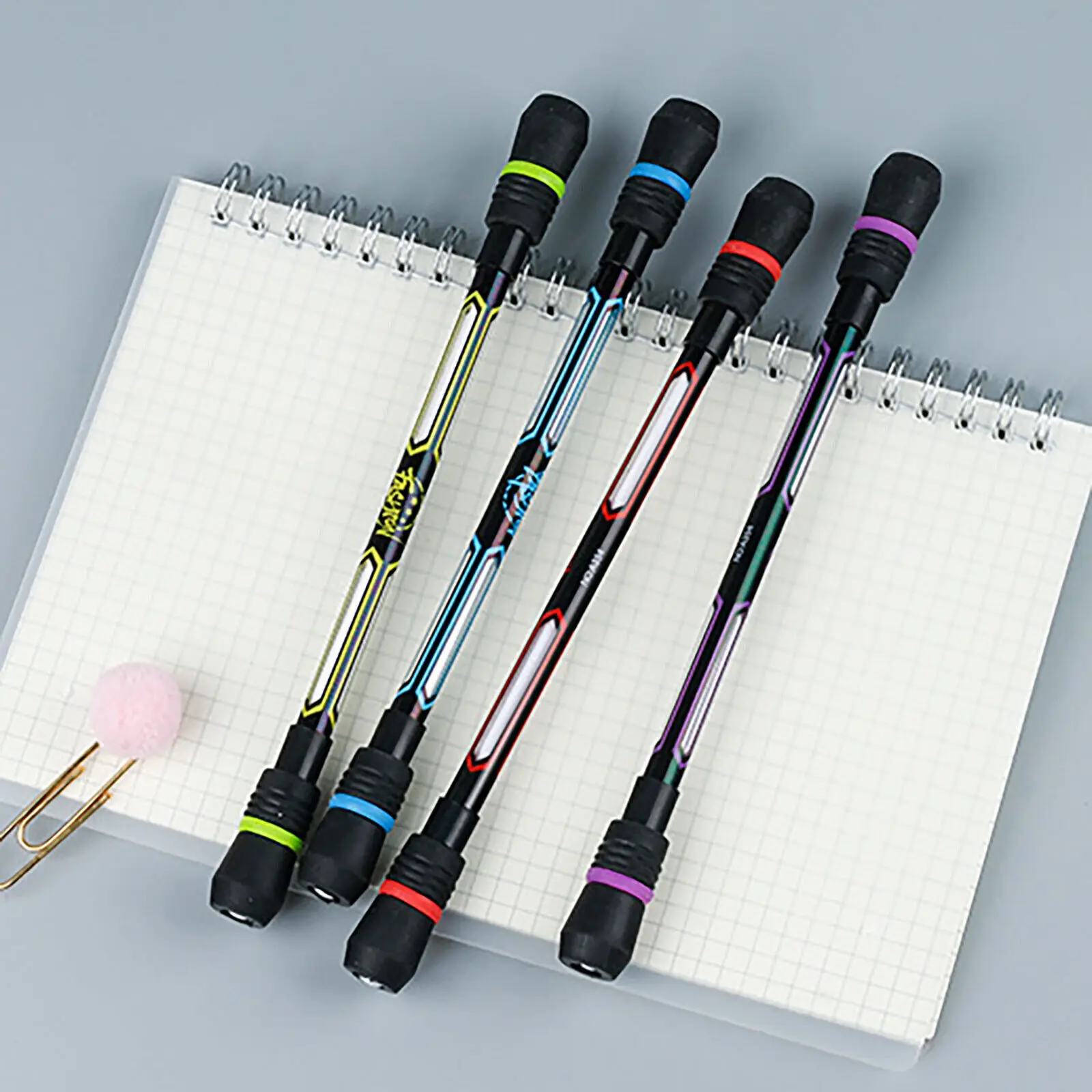 Spinning Roterende Balpen - 4 stuks - Balpen voor Stressverlichting Spinning Roterende Balpen - 4 stuks - Balpen voor Stressverlichting