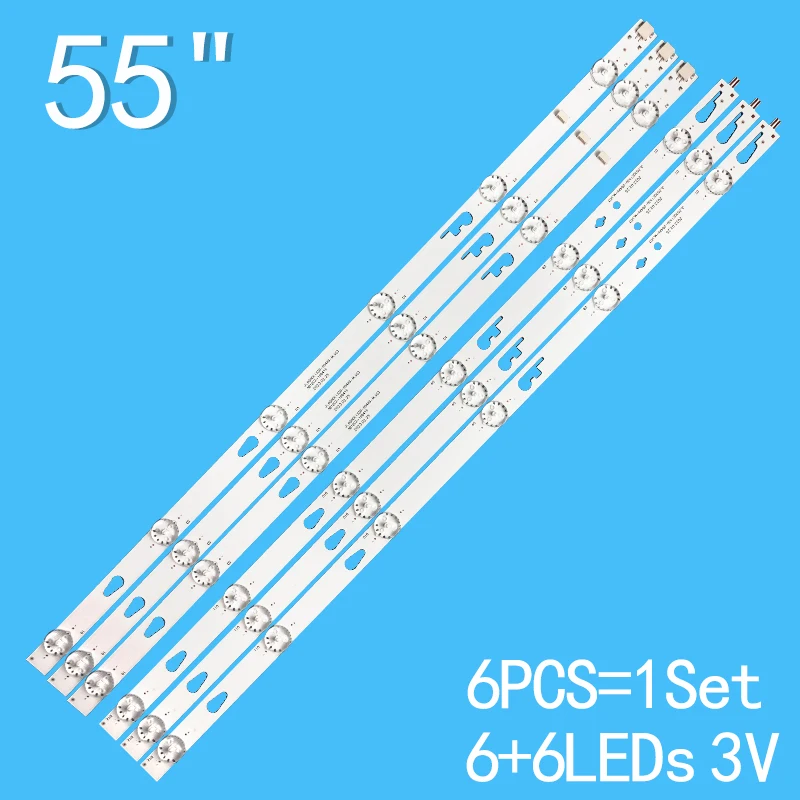 

LED Backlight strip for MI 55"TV L55M5-AD JL.D550C1330-004AS-M-V03 004AD LVU550CSDX 4C-LB550T-JFA Ple-55s08fhd