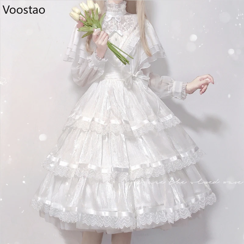 日本のロリータプリンセスドレス,女性用,ゴシックレースドレス