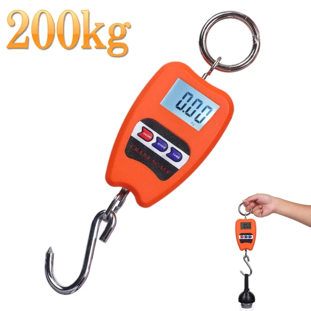 Digital Hanging Scale with Precision Sensor 200 kg / 441 lb Hanging Weight  Scale for Fish Hunting Fishing Bicycles - AliExpress