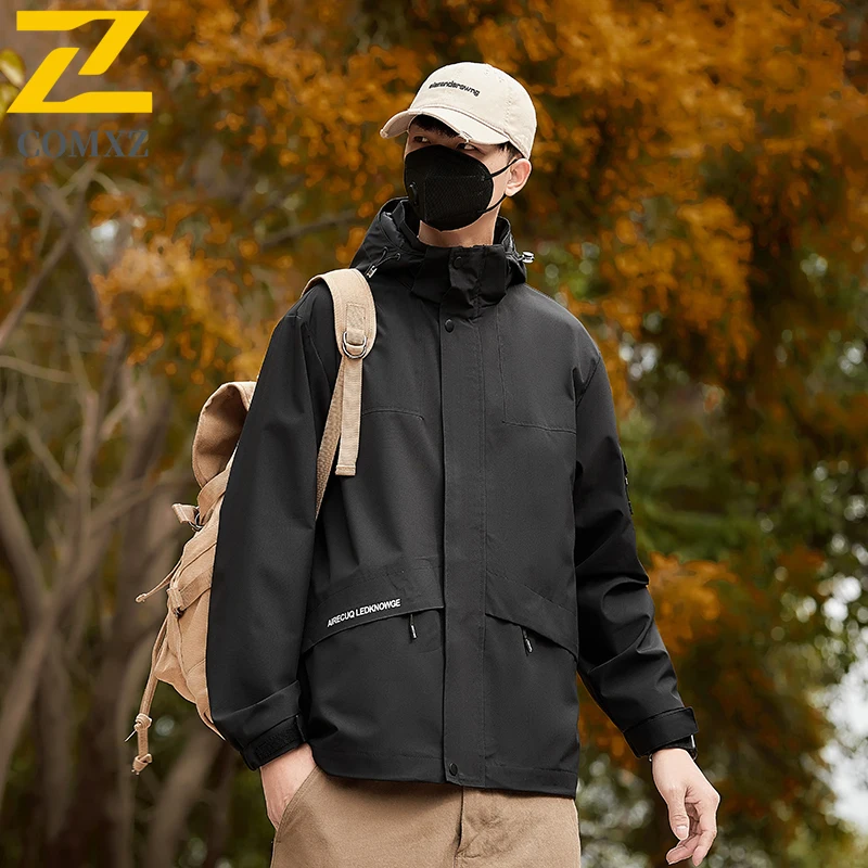 EiAO Windbreaker Couple's Waterproof Men Women Outdoor Windproof Raincoat Hiking Camping Fishing Sporty Casual Coat Unisex 2025