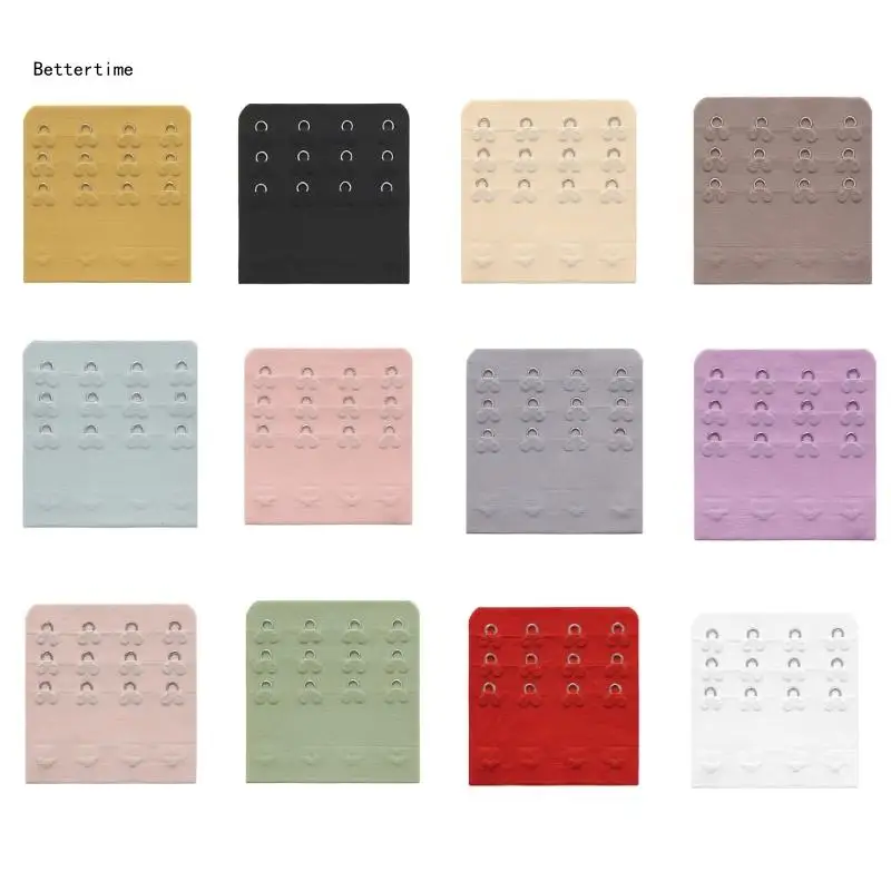 

B36D Women's 4 Hook 3 Row Spacing Bra Extension Strap Bra Extender for Pregnant