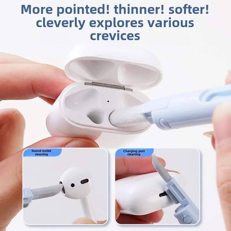 Keyboard Cleaning Kit 7-in-1 Laptops Cleaner with Keycap Puller, Multifunctional Keyboard Brush Cleaning Set for Airpods Phone 3
