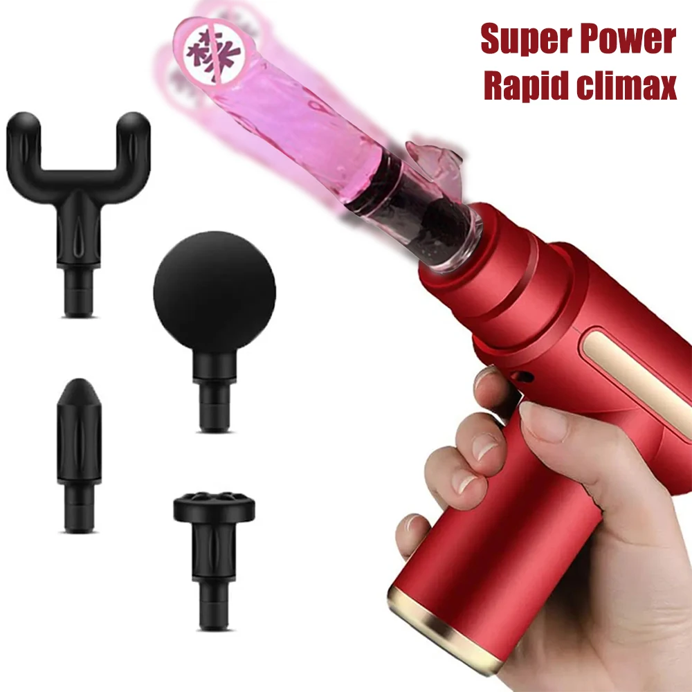 Mini Massage Gun Automatic mute Sex Machine Sex toys for Women and Men Machines for sex Masturbation Machine Dildo Vibrator 18