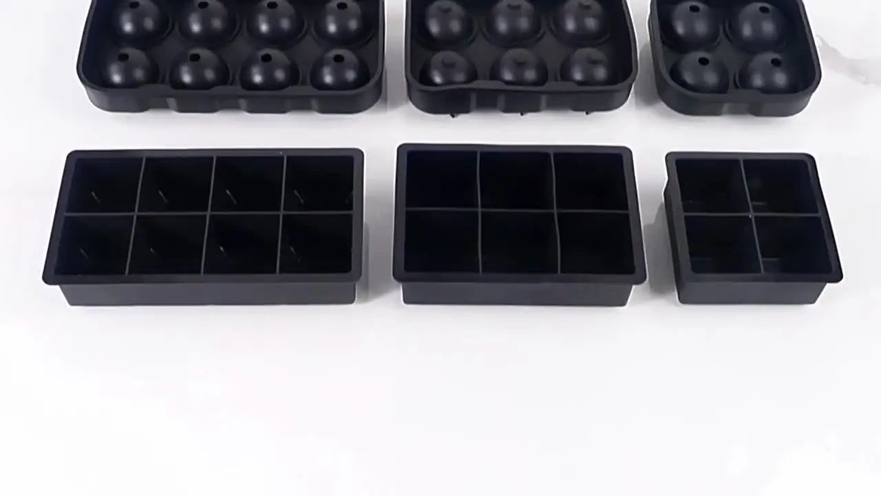 Силиконовый поддон для льда с крышкой 4/6/8/15 сетка большая квадратная форма