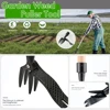 Standing Weed Puller Manual Vertical Weighing Weighing Grass Shovel Garden Stainless Steel Weeder Claw Hook Tools 4