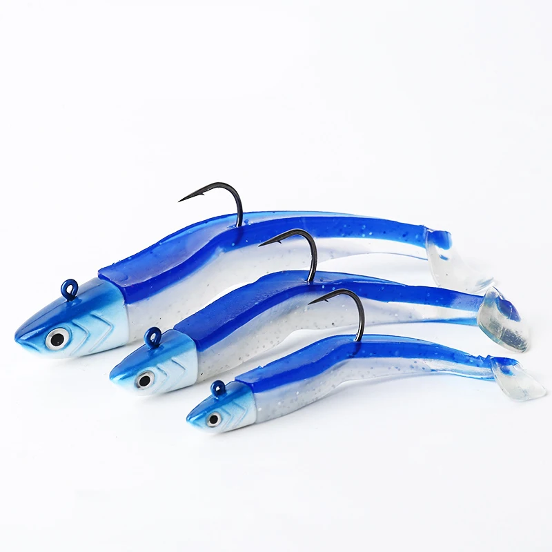 

Black Minnow 5g 12g 25g Jig Head Wobblers Soft Lures Easy Shiner Fishing Lure Soft Lure Jig Bait Bass Pike Fishing Leurre Souple