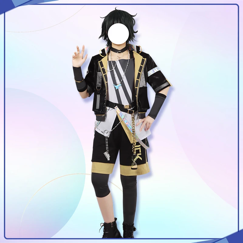 

Ensemble Stars Ⅱ Valkyrie Kagehira Mika Cosplay Time agent light shards Black paper Costume full set Custom Made