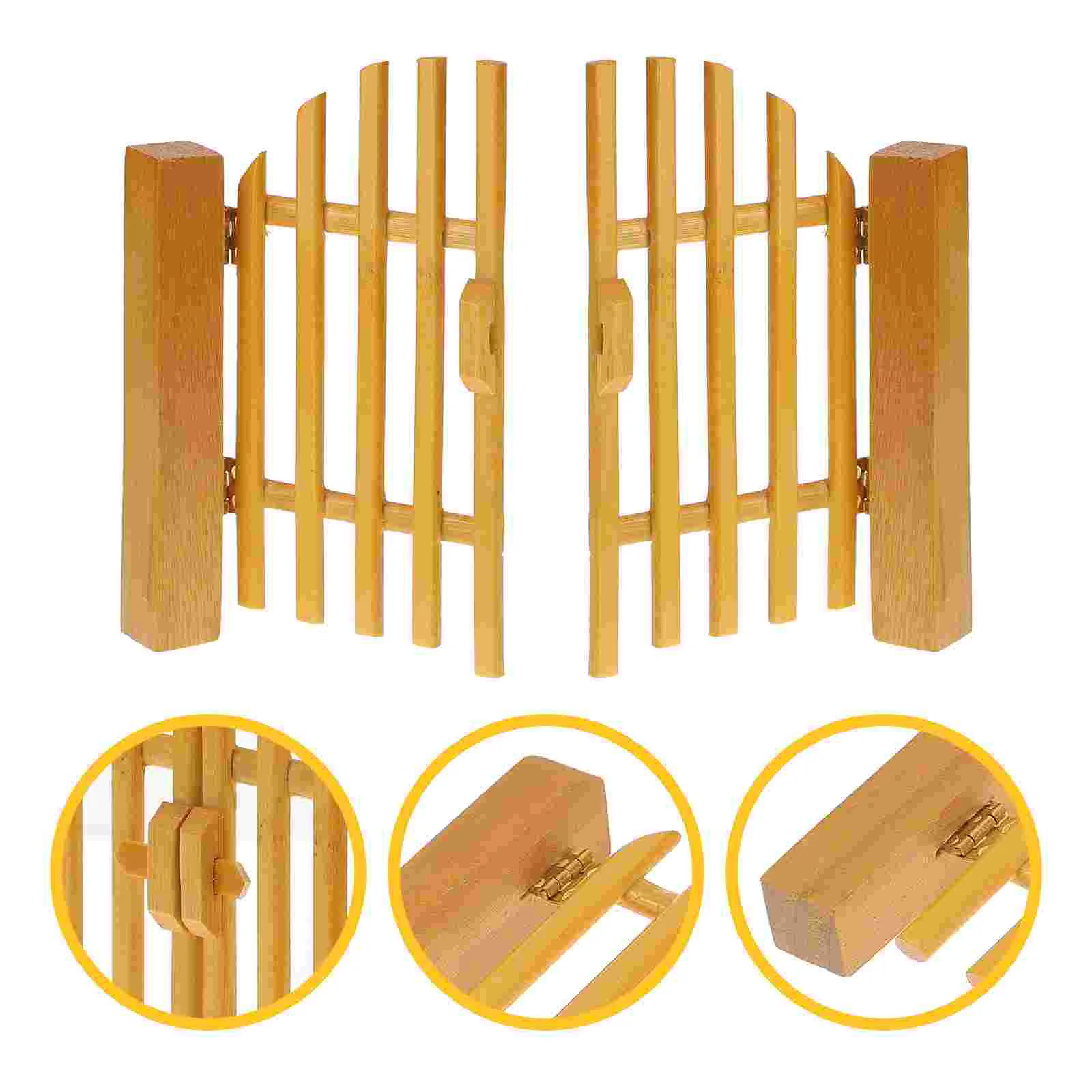 

Wooden Door Simulation Ornaments House Mini Furniture The Model Accessories