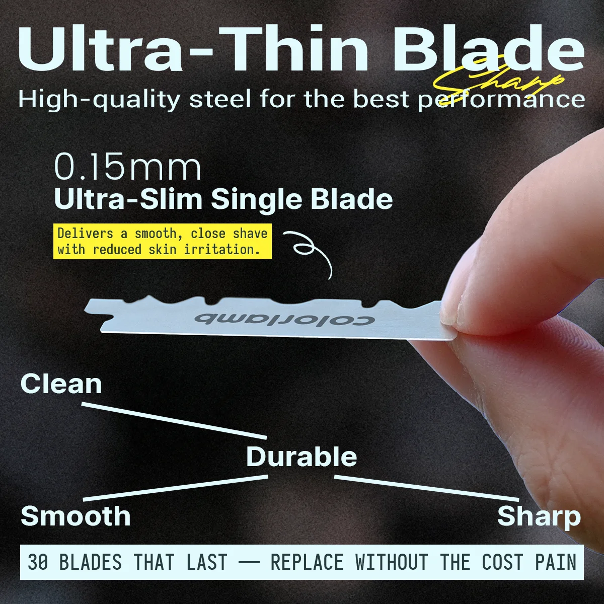 Metal Safety Razor Manual Razor for Men Single Edge Shaver for Shaving Hair Zinc Alloy with 30 PCS Blades