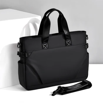 Borsa da lavoro da uomo, grande capacità, valigetta portaoggetti per computer da 15,6 pollici, può essere inserita nel carrello, borsa per pendolari multicolore