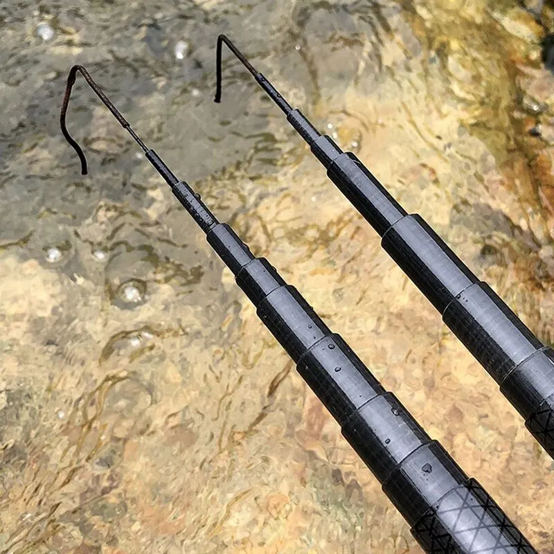 Ultralight Telescopic Freshwater Fishing Rod 1PC 7.2M Super Hard Carbon  Fiber Fly Carp Stream Freshwater Fishing Pole - AliExpress