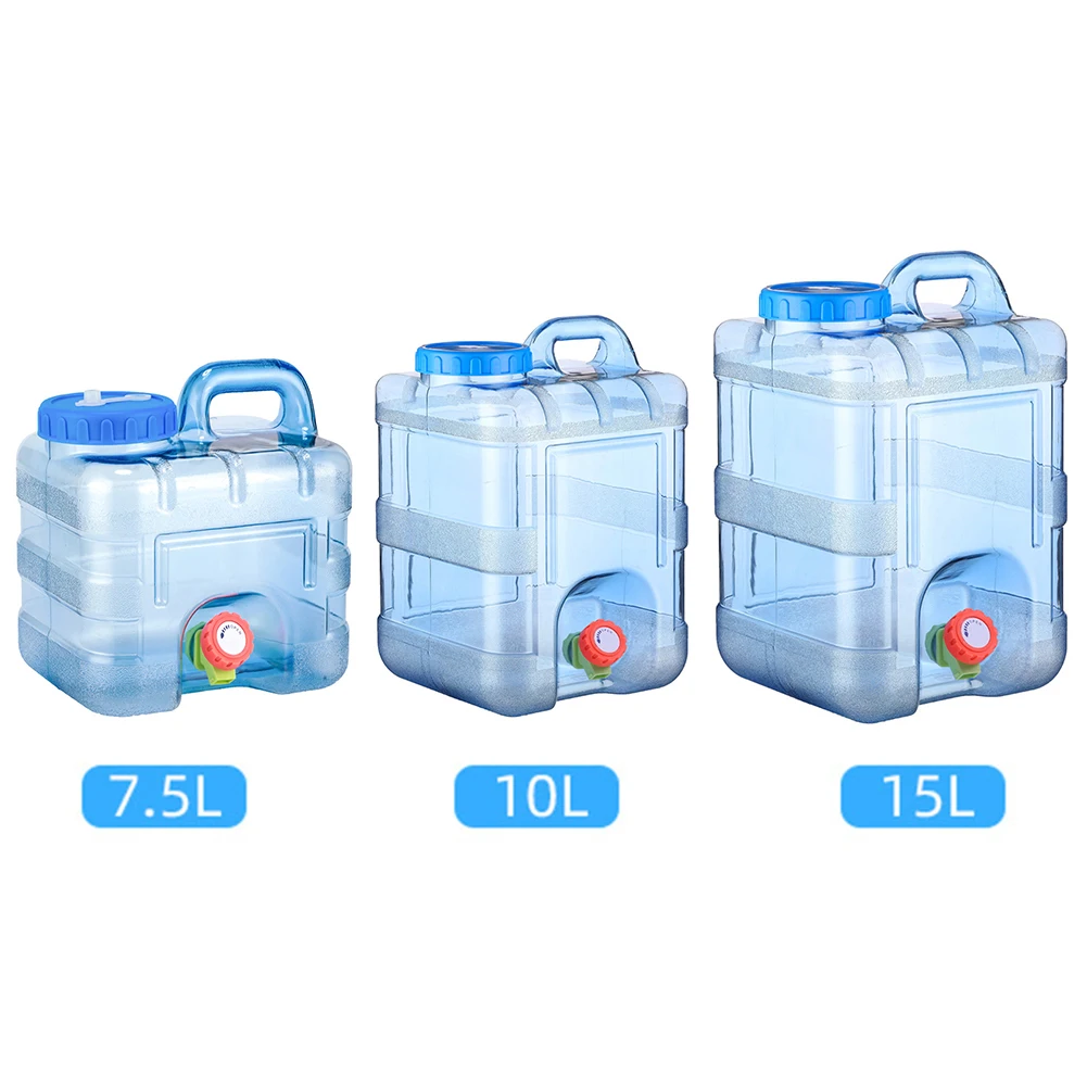 휴대용 수도꼭지 키트가 포함된 물탱크, 캠핑 장비, 호스와 청소용 브러시가 있는 물 저장 탱크 (캠핑용)