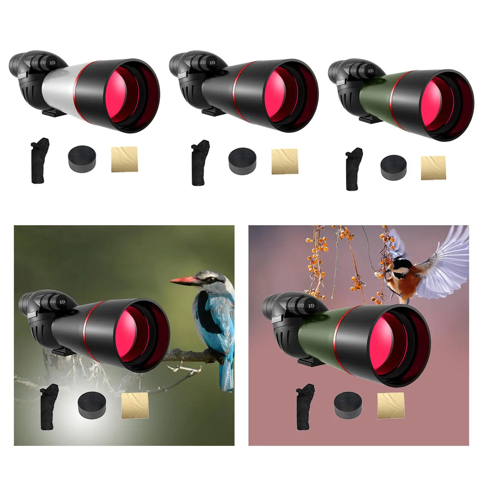 25-75x60 Spotting Scope, Telescope Landscape Concert Mountaineering Bird