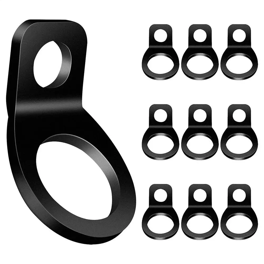 10-Pack Stainless Steel Tie Down Rings for Versatile Secure Attachments