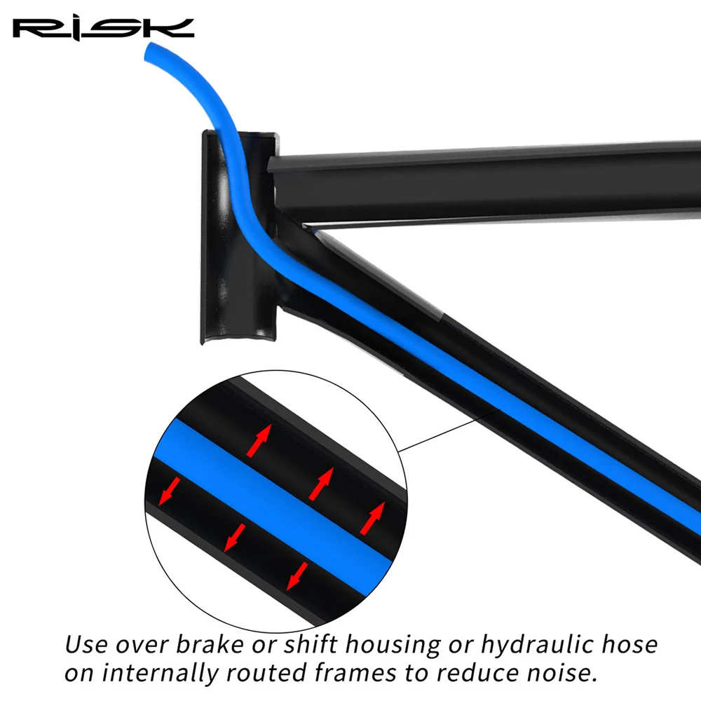 Bicycle Cable Dampener 1.5M/lot Bike Frame Internal Housing Damper 6mm Foam Sleeve Bicycle Cable Dampener MTB Road Bike Shift/Brake/Hydraulic Tube
