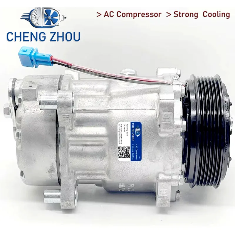 SD7V16 AC Compressor for VW Volkswagen EuroVan 2001 2002 2003 V6 2.8L ...