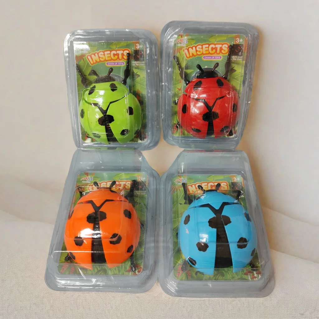 New Wind-up Simulation Ladybug Insect Toys Creative Ladybug Decompression Small Toys For Children Funny Clockwork