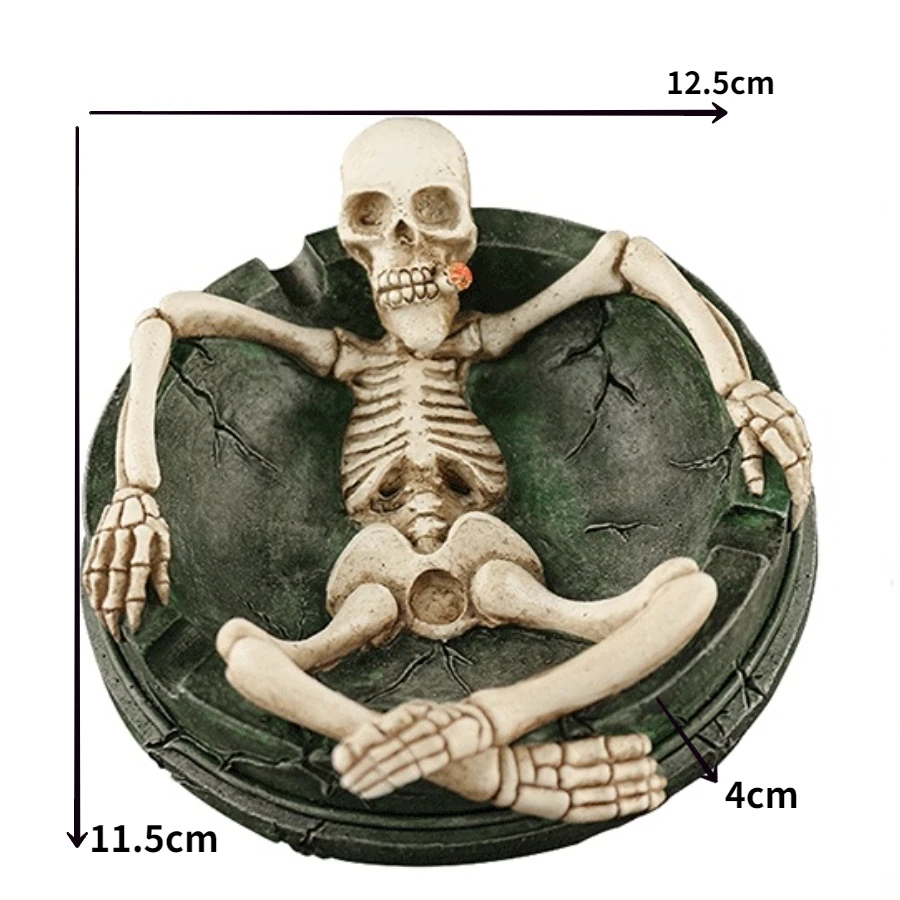 Portable Ashtray Cigarettes Ashtray Silicone Ashtray Stainless Steel Ashtray Metal Ashtray Air Purifier Ashtray Wood Ashtray Ceramic Ashtray 1pc Creative Personality Skull Desktop Household Decorative For Home Hotel Bar Office
